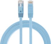 By Qubix internetkabel - 2 meter - cat 6 - Ultra dunne Flat Ethernet kabel - Netwerkkabel (1000Mbps) - Blauw - UTP kabel - RJ45 - UTP kabel