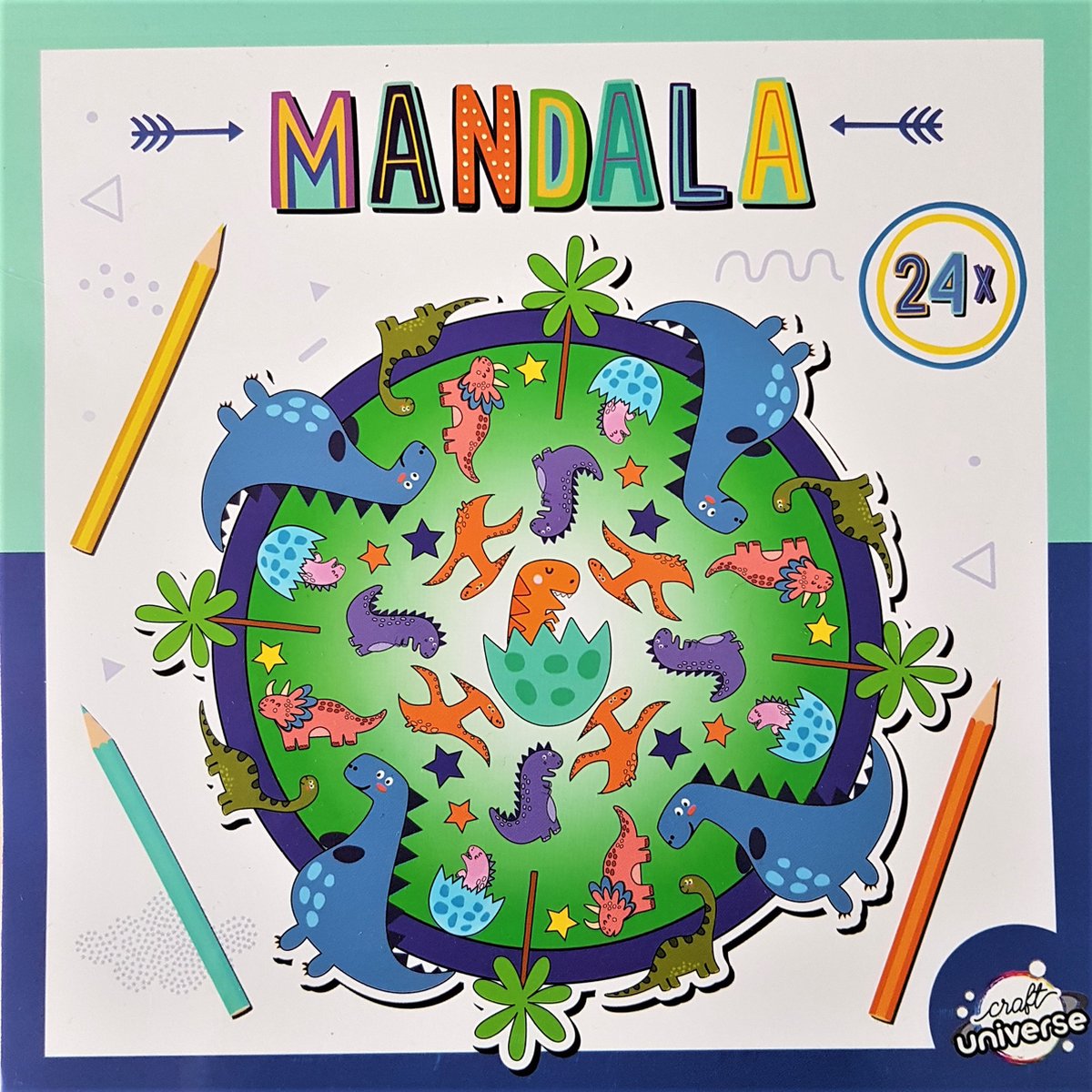 Mandala Kleurboek voor Kinderen Dinosaurussen.