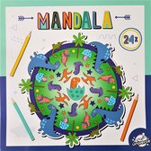 Mandala kleurboek voor kinderen dinosaurussen  - geschikt voor kleurpotloden en kleurstiften
