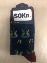 SOKn. trendy sokken GITAAR maat 35-41 (ook leuk om kado te geven !)