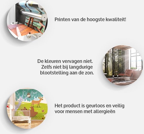 Papier fotobehang autocollant - Animaux dans la jungle , Premium Print