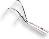 Synx Tools - Tuinkrabber 3 tanden - Verzinkt - Onkruidverwijderaar / Onkruidbestrijding - Zonder Steel