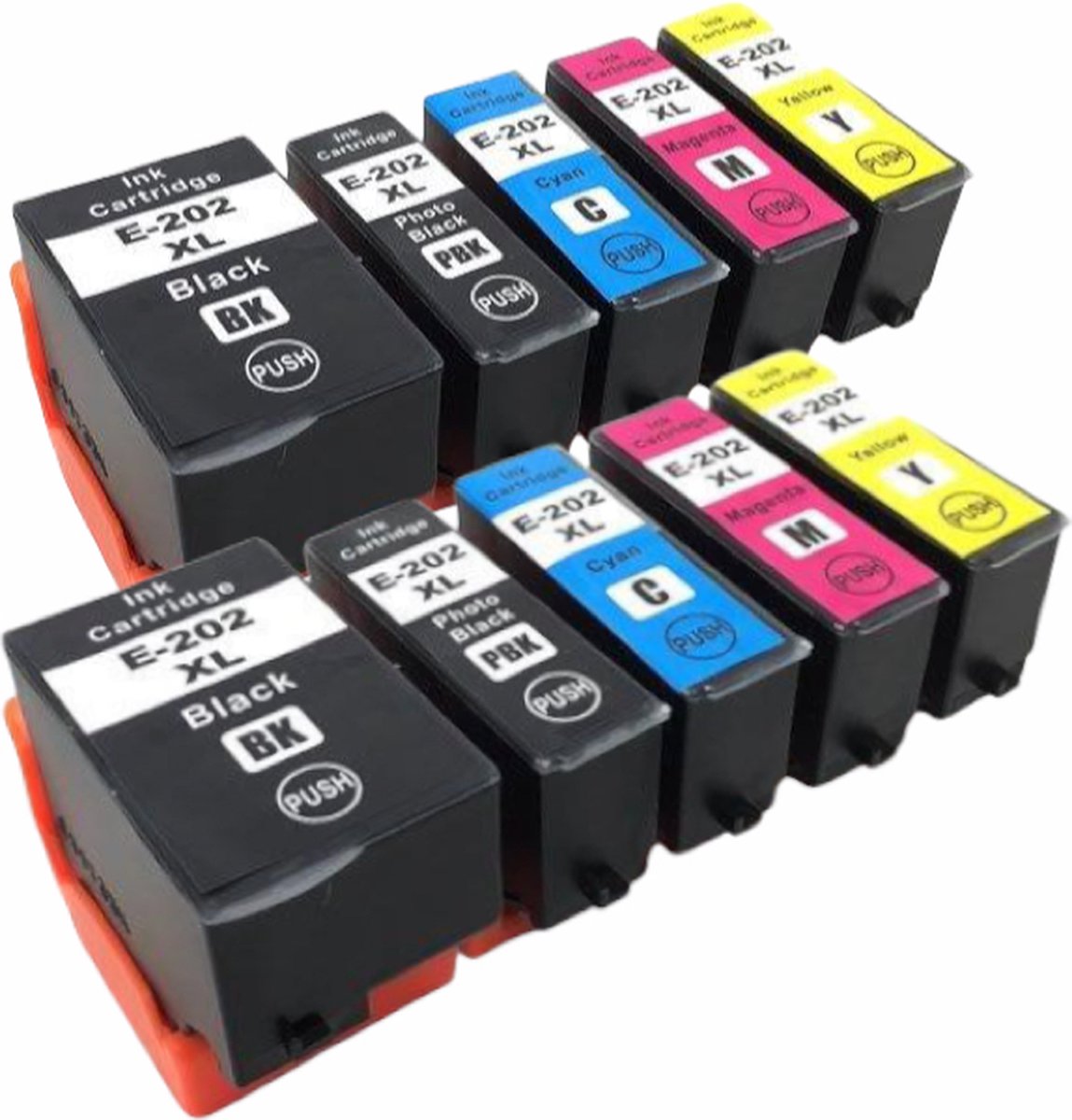 MediaHolland® 202XL Huismerk inktcartridges geschikt voor Epson 202XL Multipack 10 stuks. Geschikt voor XP6000 XP-6000 XP-6105 XP-6100 XP6005 XP6105
