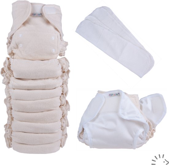 Popolini Organic UltraFit Set (wasbare luiers)