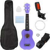 Ukulele paars met tuner