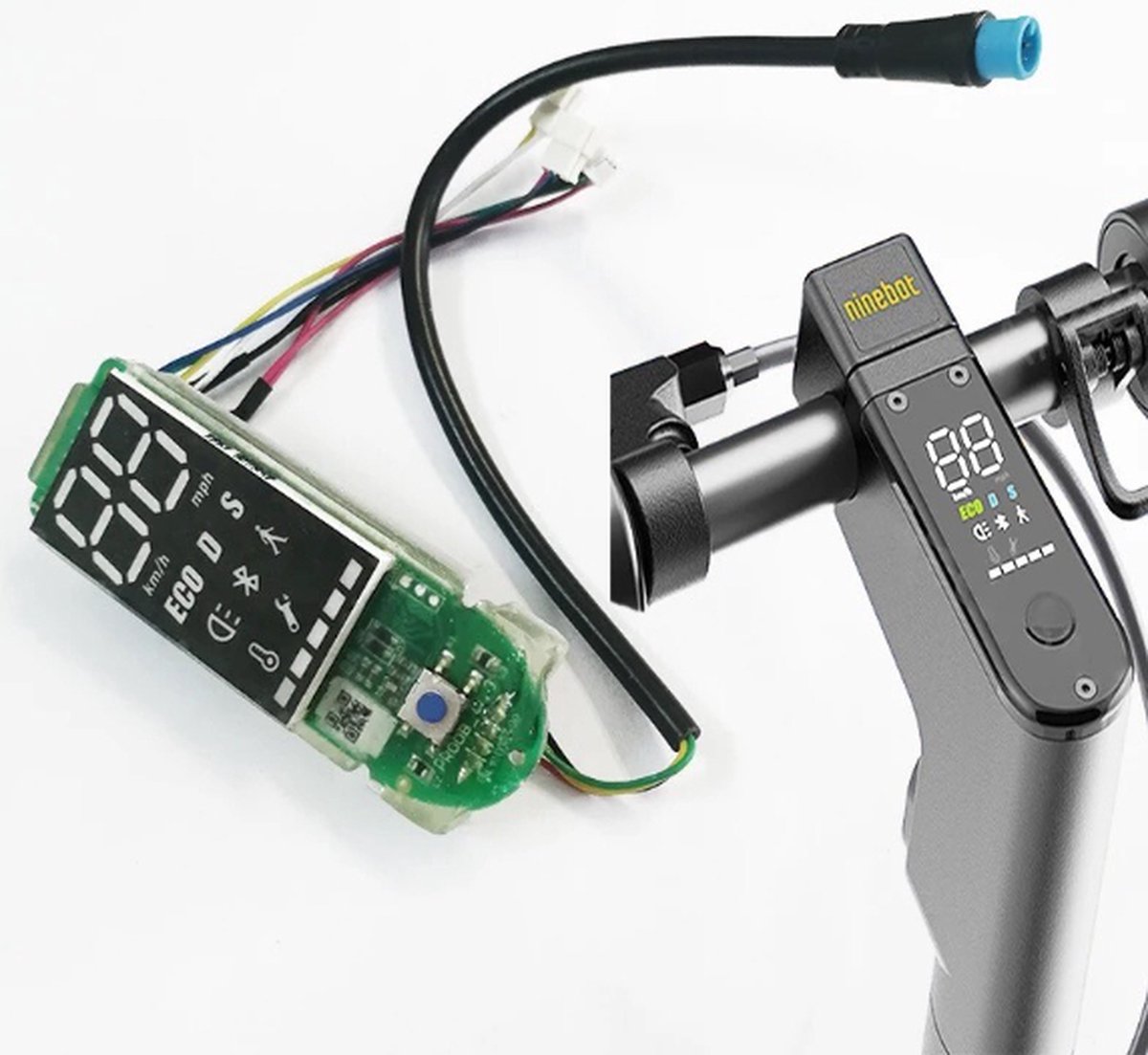 Afbeelding 2 van Display voor elektrische step | Segway ninebot g30 max | Moederbord | LCD Display | Control pannel | Dashboard g30 max |