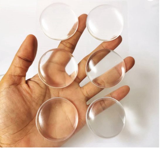 Zelfklevende deurbeschermers - 4 Stuks - Transparant - 4cm dia - Deurbescherming - Deurstoppers - Muurbeschermer - Muurbescherming - Deurstoppers - Siliconen deurstoppers - Deurklink buffers - Deurklink - Flexibel - Stootrubber deur