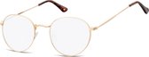 Montana Eyewear HBLF54 Blauw licht filter leesbril +3.50 Goudkleurig