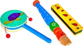 Jobber Music - Houten Muziekinstrumenten voor Kinderen - Multicolor