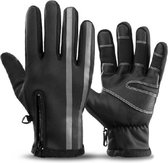 Fietshandschoenen -Fiets Handschoenen-Winddichte-Touchscreen-Warme - S091-2BK 2XL
