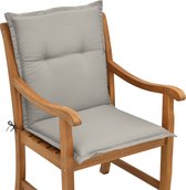 Beautissu Cushion Loft NL 100 x 50 x 6 cm – Coussin Grijs – Coussin d'assise Chaise de Jardin