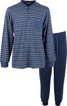Gentlemen heren pyjama | MAAT XL | Streep azul | knoop
