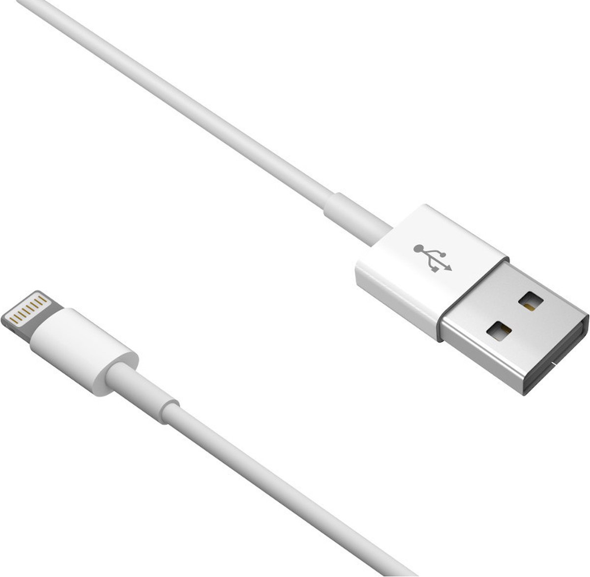 Devia Smart USB Kabel naar Apple Lightning 1 meter wit - 2A - geschikt voor iPhone