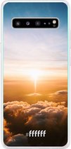 6F hoesje - geschikt voor Samsung Galaxy S10 5G -  Transparant TPU Case - Cloud Sunset #ffffff