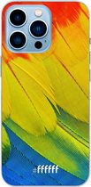 6F hoesje - geschikt voor iPhone 13 Pro - Transparant TPU Case - Macaw Hues #ffffff