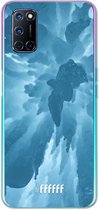 6F hoesje - geschikt voor OPPO A92 -  Transparant TPU Case - Ice Stalactite #ffffff