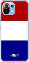 6F hoesje - geschikt voor Xiaomi Mi 11 Lite -  Transparant TPU Case - Nederlandse vlag #ffffff