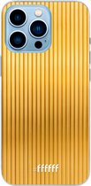 6F hoesje - geschikt voor iPhone 13 Pro Max - Transparant TPU Case - Bold Gold #ffffff