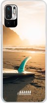 6F hoesje - geschikt voor Xiaomi Redmi Note 10 5G -  Transparant TPU Case - Sunset Surf #ffffff