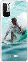 6F hoesje - geschikt voor Xiaomi Redmi Note 10 5G -  Transparant TPU Case - Boy Surfing #ffffff