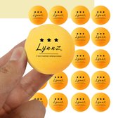 Lynnz® 20x tafeltennis ballen 3 ster kwaliteit oranje | pingpongballen - tafeltennisballen - balletjes - pingpong - beerpong