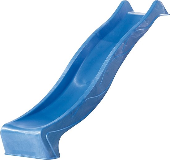 Losse glijbaan Rex voor platformhoogte 120 cm - Donkerblauw / blauw