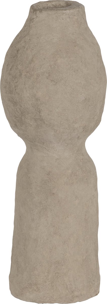 BePureHome Harire Vaas - Papier Mache - Clay - 45x15x15