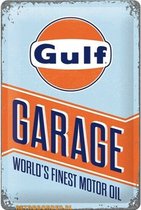 Wandbord - Gulf Garage - Officiele Licentie