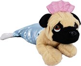 Kamparo Pluchen Hondenknuffel In Kostuum 40 Cm Blauw