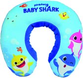 Baby Shark Nekkussen - 19 x 22 x 5 cm - Blauw