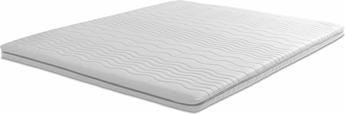 Koudschuim - Topdek - Topper - HR - Anti allergisch - Afritsbaar 200x220x8 cm