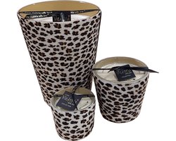 Victoria with Love kaars Leopard -M- kaars - geurkaars
