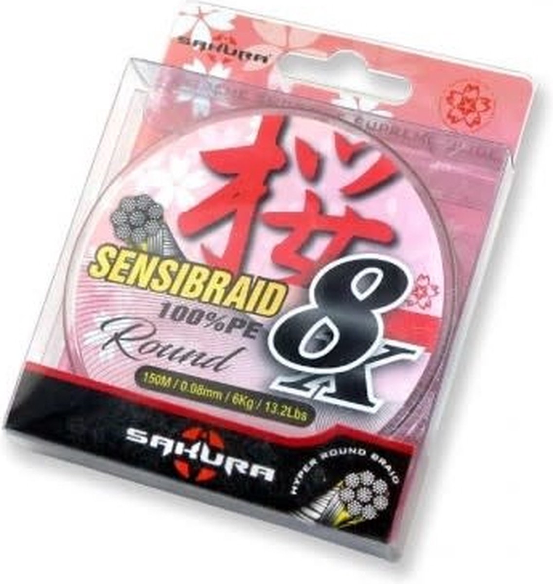 Sakura Sensibraid Smoke 8X Braid (150m) - Maat : 0.24mm