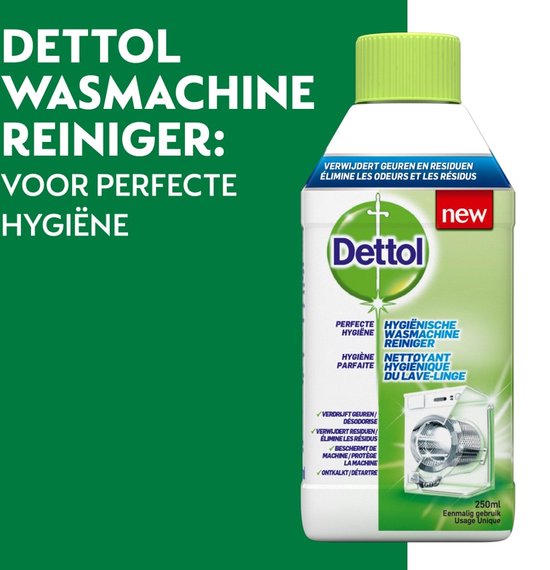 serveerster onkruid Implementeren Dettol - Hygiënische Wasmachine Reiniger - 3 x 250 ml | bol.com