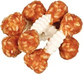 Trixie denta fun chicken chewing dumbbells - 6 st 100 gr - 1 stuks