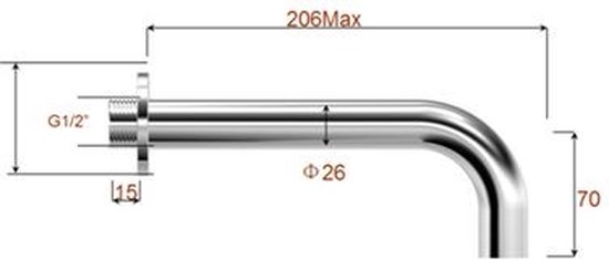 Bally Bec de Baignoire Encastrable Rond 20cm 1/2″ Chrome