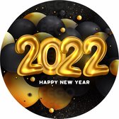 Beste Wensen 2023 Etiketten - Wensetiketten - Cadeau etiketten - Gelukkig nieuwjaar sluitzegels - Happy new year stickers 40 mm 40 st #307