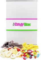 The Candy Box - Lucky Luc Box  - Snoep & Snoepgoed cadeau doos - 500 gram - zoet - zuur - zacht - schuimpjes - zure matten - Jelly beans