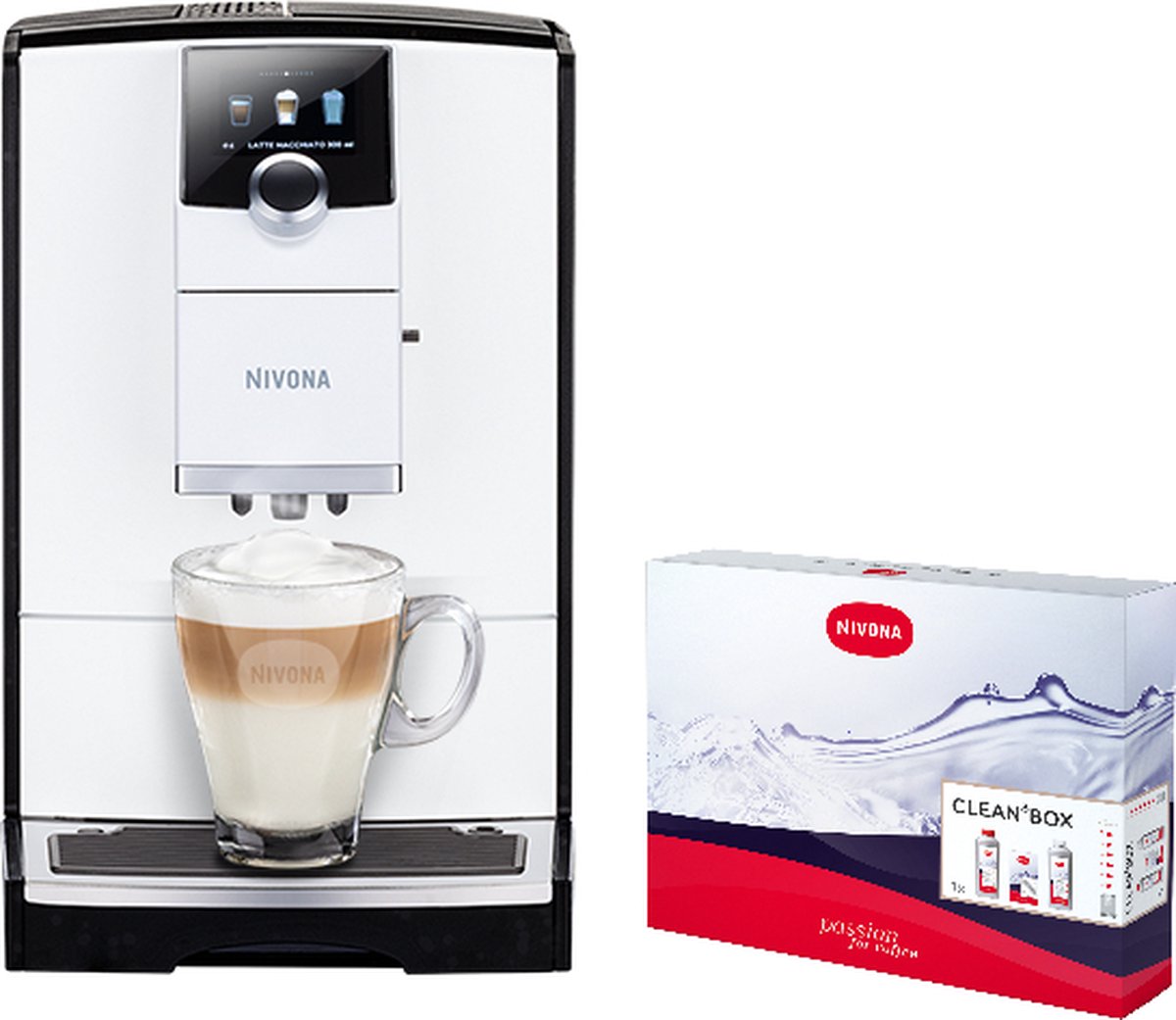 Nivona 796 volautomaat espressomachine met automatische melkopschuimer [incl. gratis schoonmaakpakket twv 37 99 en gratis verse koffiebonen van Koepoort Koffie