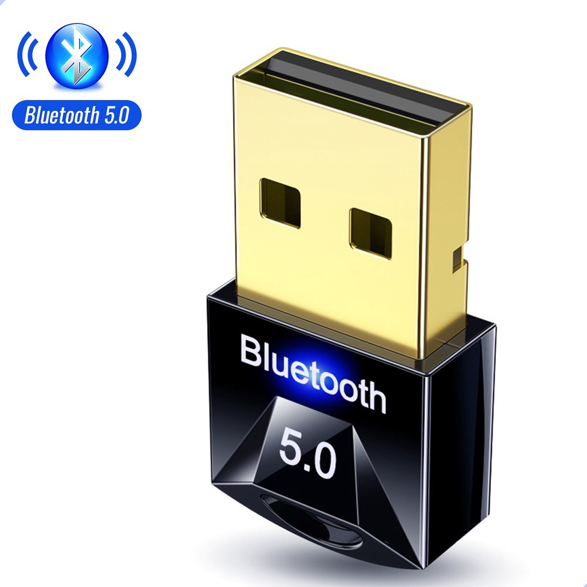 Bluetooth Adapter voor PC - BT 5.0 USB - Bluetooth Receiver - Bluetooth Dongle - USB Adapter - Bluetooth Ontvanger - Windows 11/10/8.1/8/7/XP - Exclusive by TW
