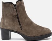 Feyn Enkellaarsjes taupe Suede - Dames - Maat 39