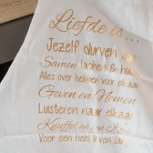 schort valentijn liefde is wit goud