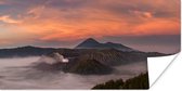 Poster Bromo bij zonsondergang - 120x60 cm