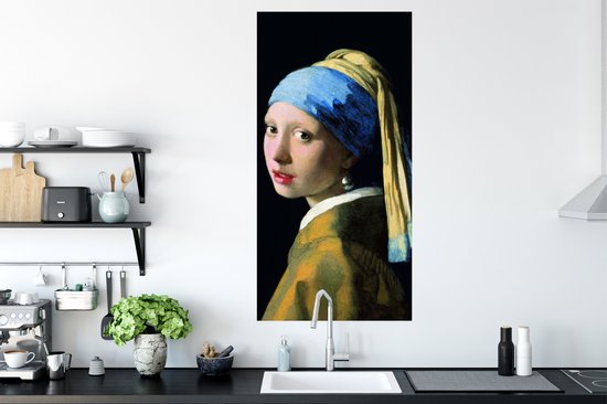 Affiche Fille à la boucle d'oreille en perle - Johannes Vermeer - 60x120 cm