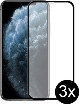 Pure Diamond iPhone 11 Pro/X/XS Screenprotector - Beschermglas iPhone X/XS/11 Pro Screen Protector Extra Sterk Glas - 3 Stuks