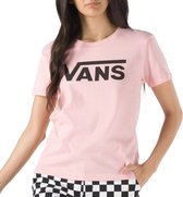 Vans Flying T-shirt - Vrouwen - licht roze - zwart
