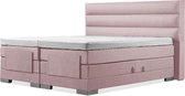 Luxe Boxspring 140x200 Elektrische oud roze Suite 3 balken