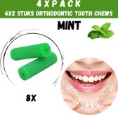 Orthodontische Chewies Voor Aligner - Orthodontic Chews - Mint - 4x2