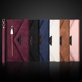 GSMNed – Coque iPhone 12 Mini de haute qualité Zwart – Etui de Luxe en cuir PU – Porte-cartes 7 – Design – Avec portefeuille magnétique