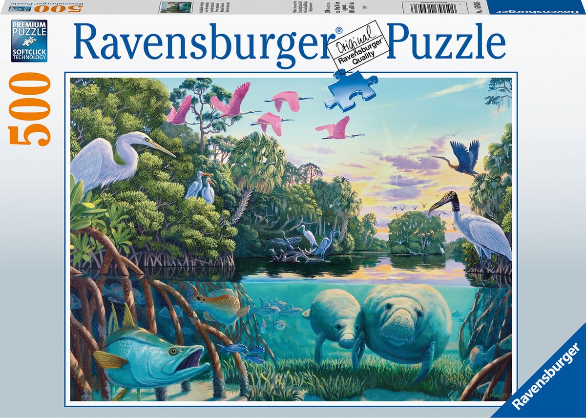 Ravensburger puzzel Zeekoe Momenten - Legpuzzel - 500 stukjes